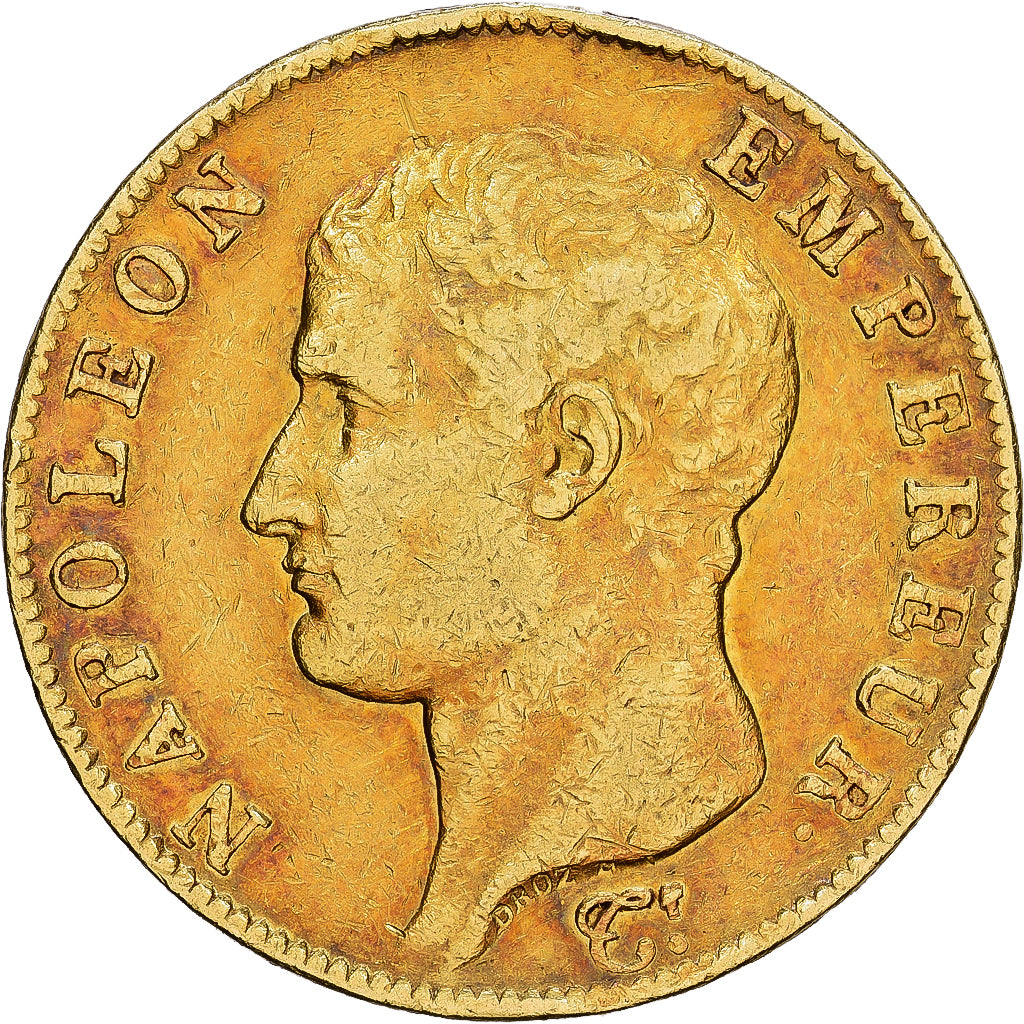 FRANCE, Napoléon I, 40 Francs, 1806, Limoges, KM #675.3, EF(40-45), Gold, Gadour