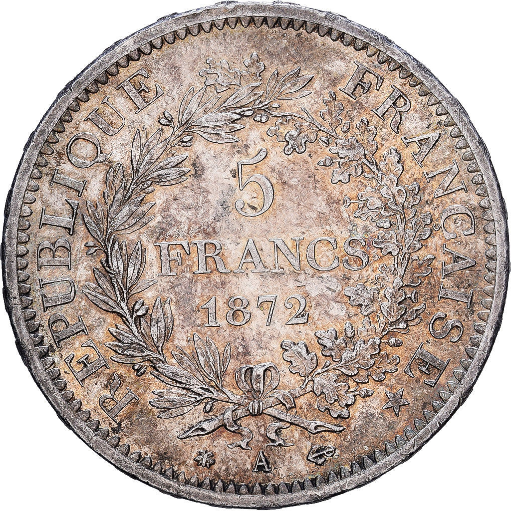 Coin, France, Hercule, 5 Francs, 1872, Paris, EF(40-45), Silver, KM:820.1
