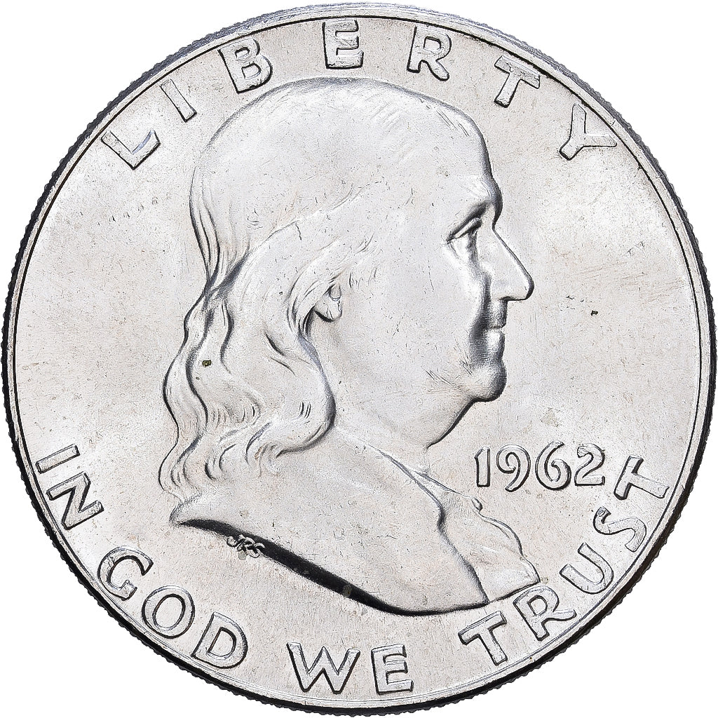 Verenigde Staten, Half Dollar, Franklin Half Dollar, 1962, Denver, Zilver, ZF