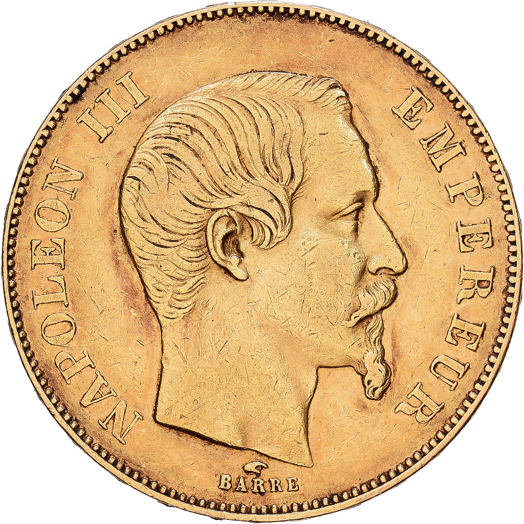 Frankrijk, Napoleon III, 50 Francs, 1856, Paris, Goud, ZF, Le Franc:F.547