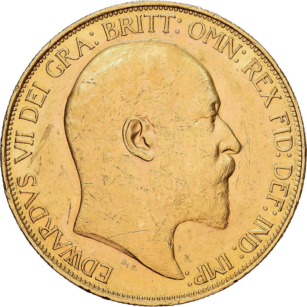 Wielka Brytania, Edward VII, 5 Pounds, 1902, British Royal Mint, 5 Souverains