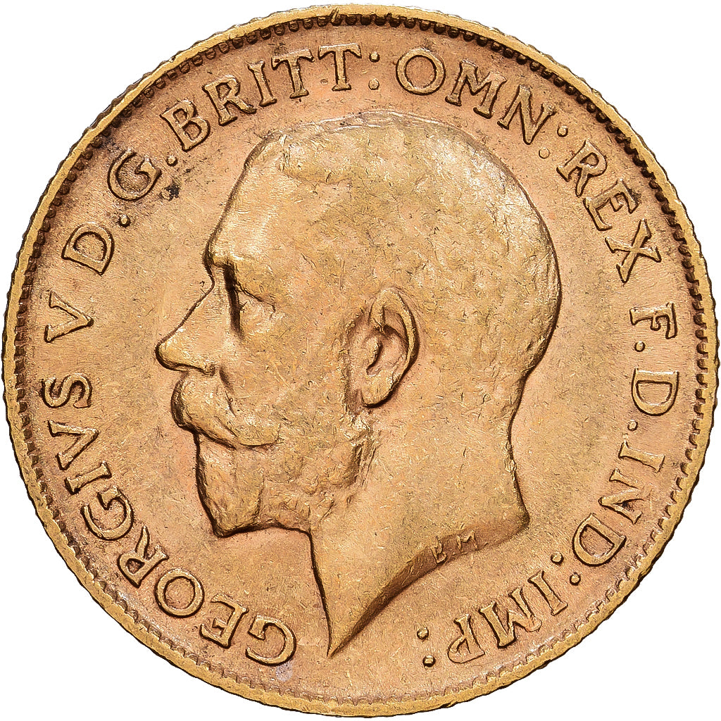 Grande-Bretagne, George V, 1/2 Sovereign, 1912, British Royal Mint, Or, TTB