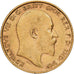 Grande-Bretagne, Édouard VII, 1/2 Souverain, 1908, KM 804