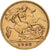GREAT BRITAIN, 1/2 Sovereign, 1908, KM #804, EF(40-45), Gold, 3.98