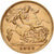 GREAT BRITAIN, 1/2 Sovereign, 1909, KM #804, EF(40-45), Gold, 3.99