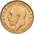 GREAT BRITAIN, 1/2 Sovereign, 1913, KM #819, AU(55-58), Gold, 3.99