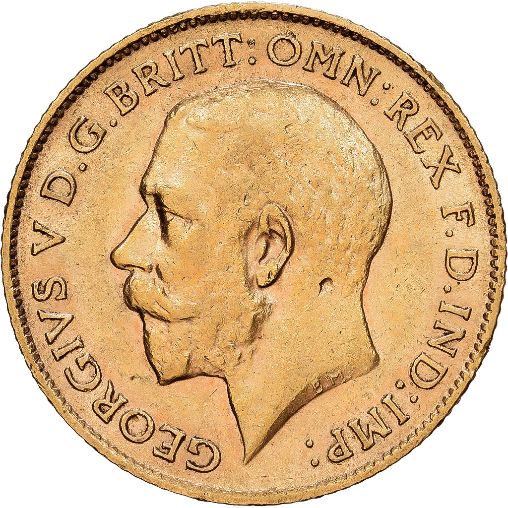 Great Britain, George V, 1/2 Sovereign, 1912, British Royal Mint, Gold