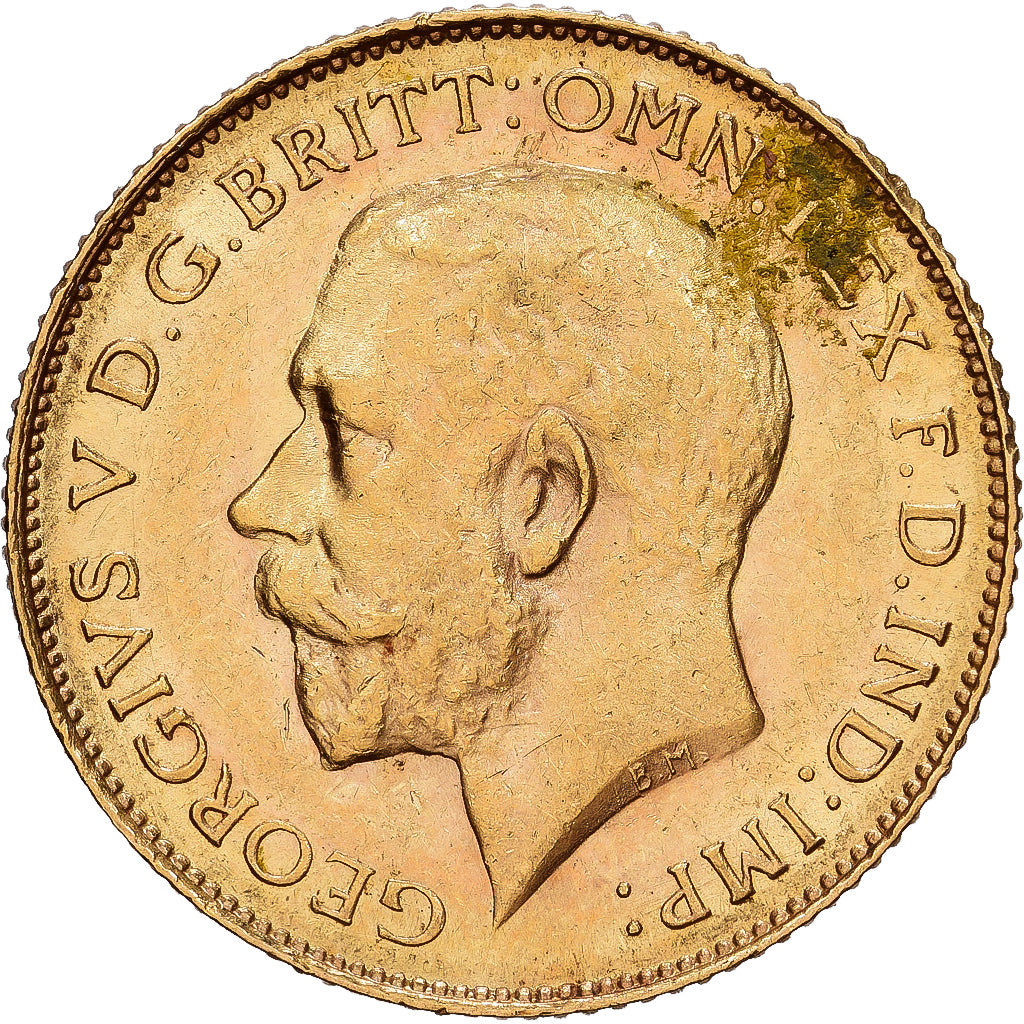Afrique Du Sud, Georges V, 1/2 Souverain 1925 Pretoria, KM 20