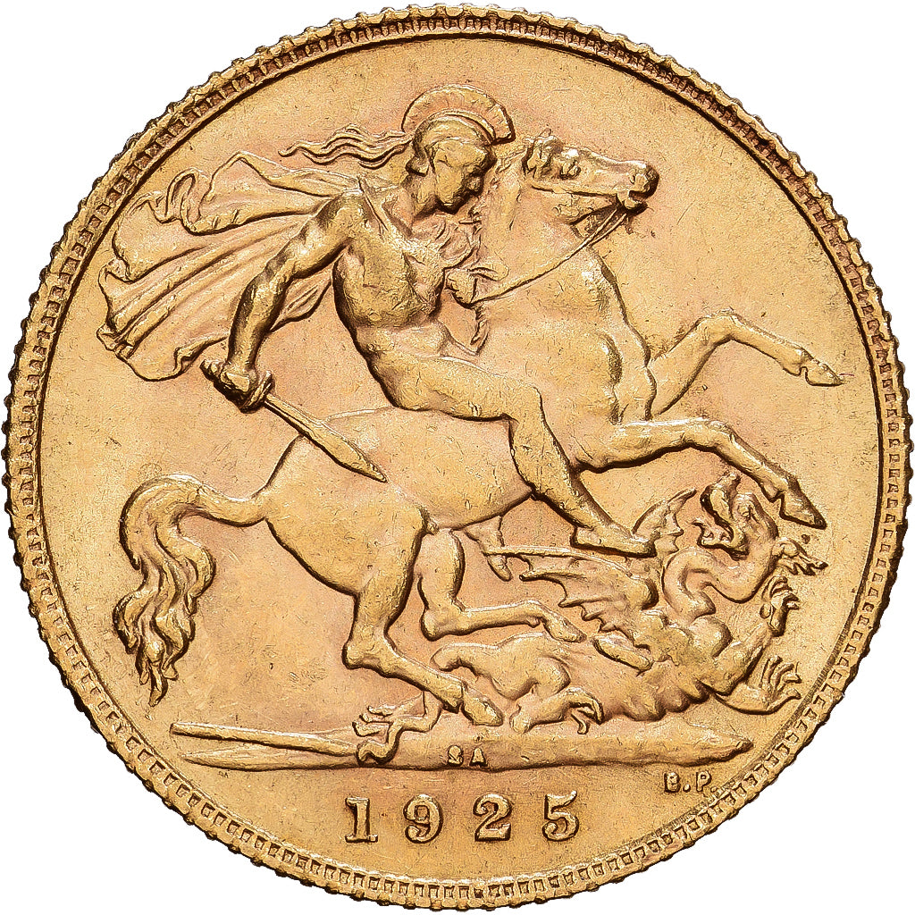 Afrique Du Sud, Georges V, 1/2 Souverain 1925 Pretoria, KM 20