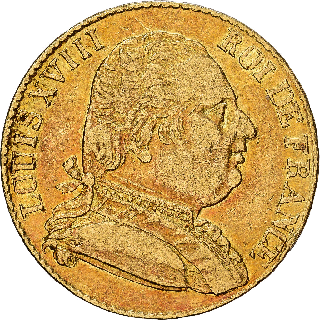 France, 20 Francs, 1815, Londres, Or, TTB, KM:1