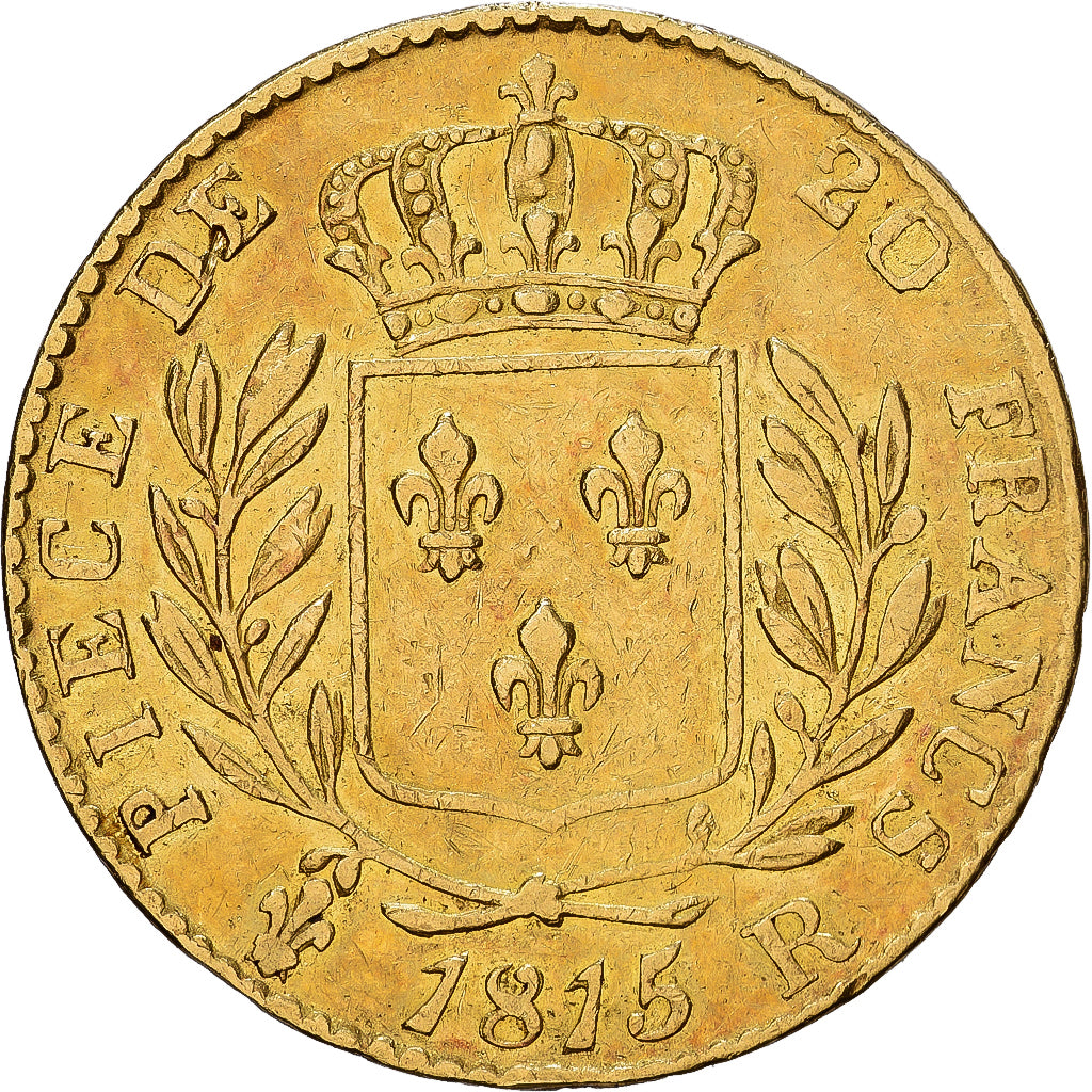 France, 20 Francs, 1815, Londres, Or, TTB, KM:1