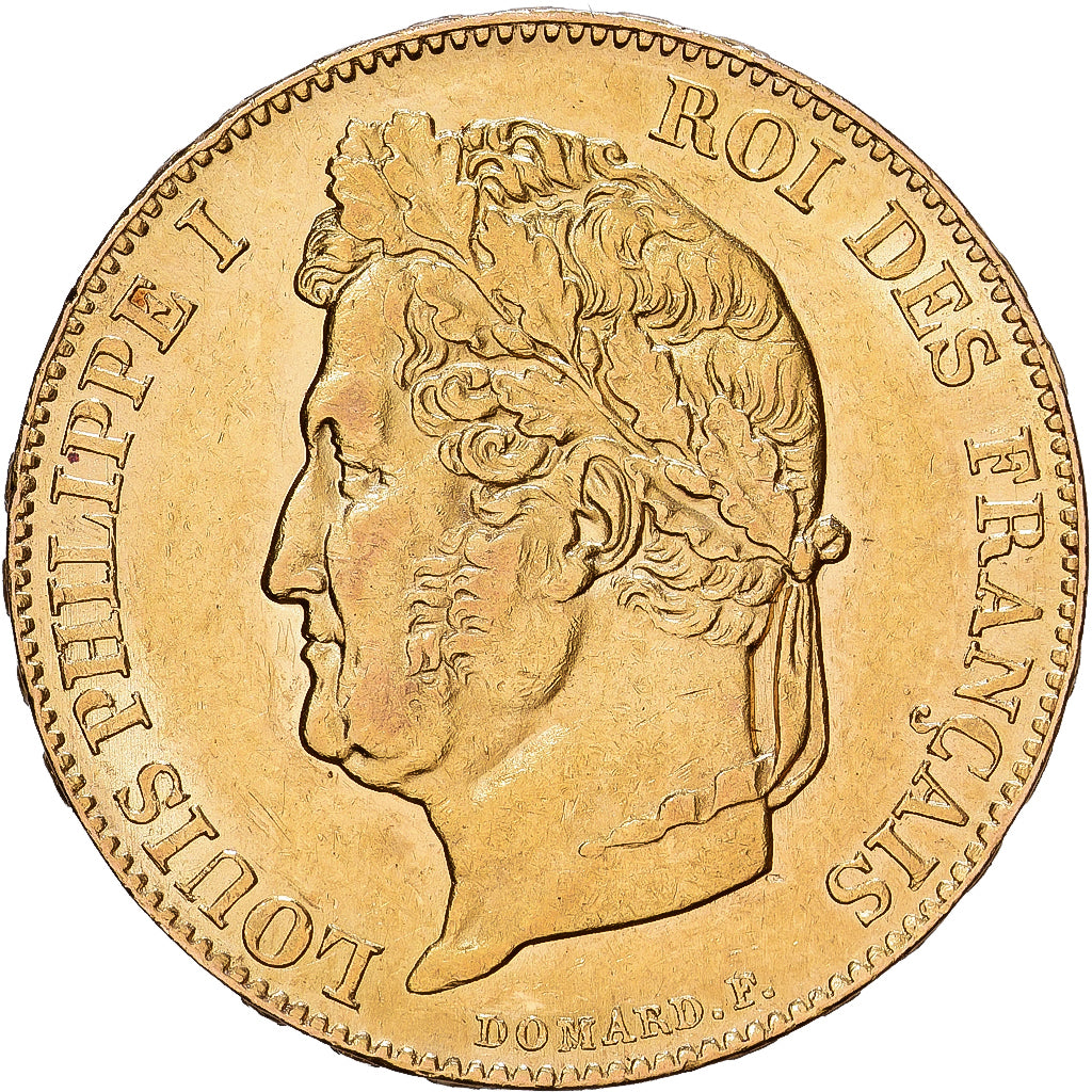 Frankrijk, Louis Philippe I, 20 Francs, 1848, Paris, Goud, FR+, Gadoury:1031