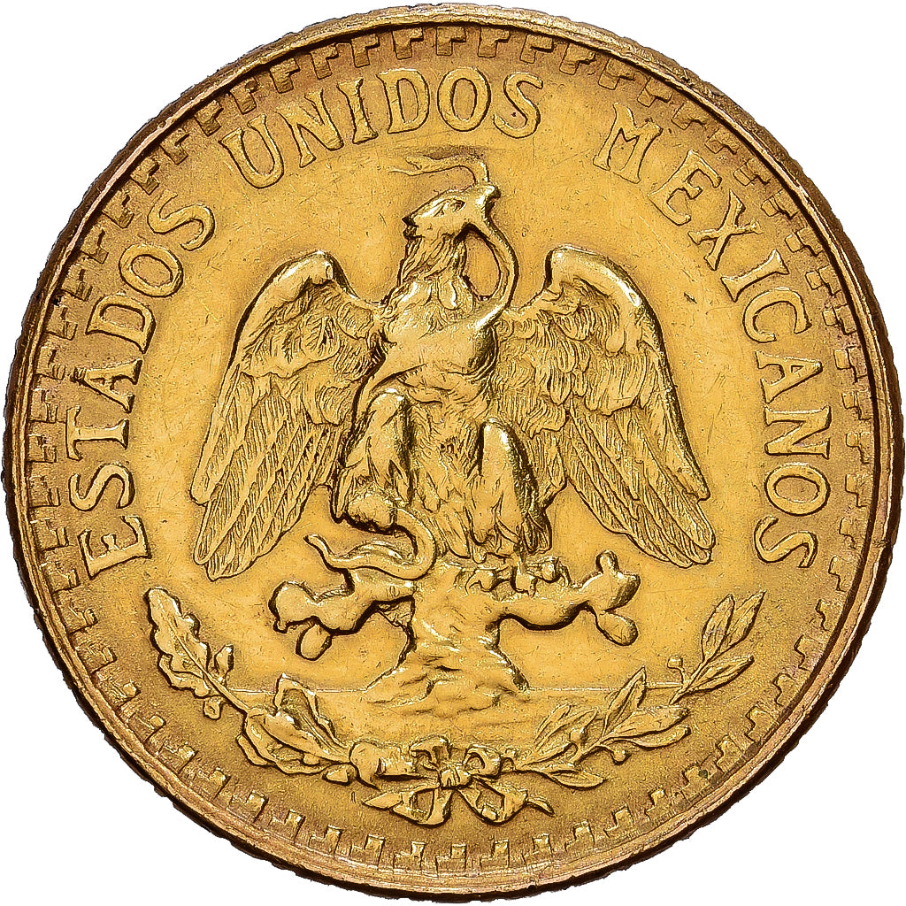 Messico, 2 Pesos, 1945, Mexico City, Oro, SPL-, KM:461