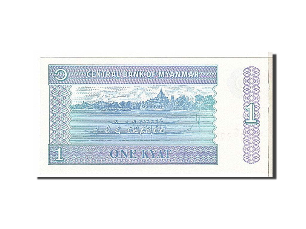 Geldschein, Myanmar, 1 Kyat, 1996, KM:69, UNZ