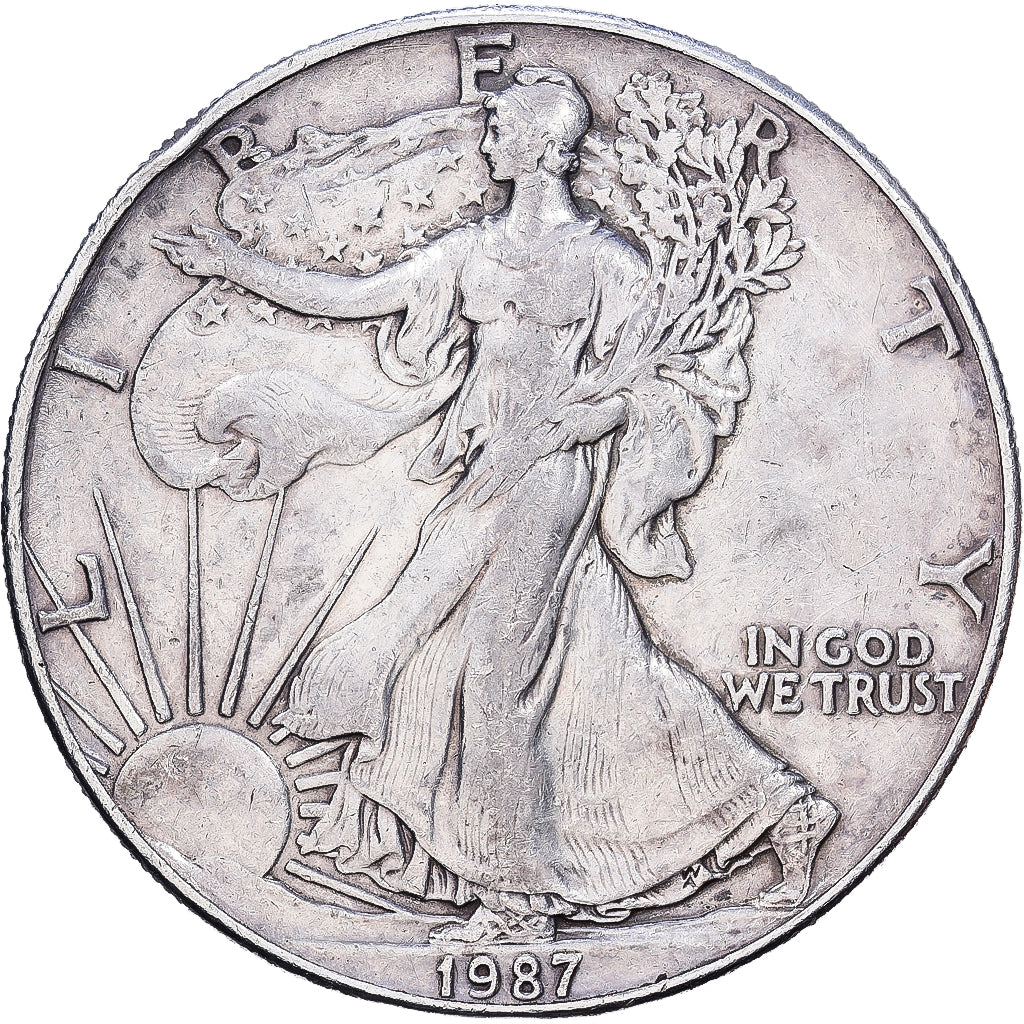 Vereinigte Staaten, Dollar, 1987, Philadelphia, Silber, SS, KM:273