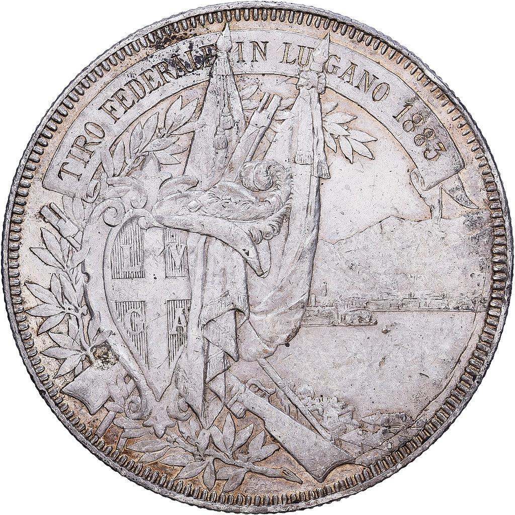 Schweiz, 5 Francs, Helvetia, 1874, Bern, Silber, S+, KM:11