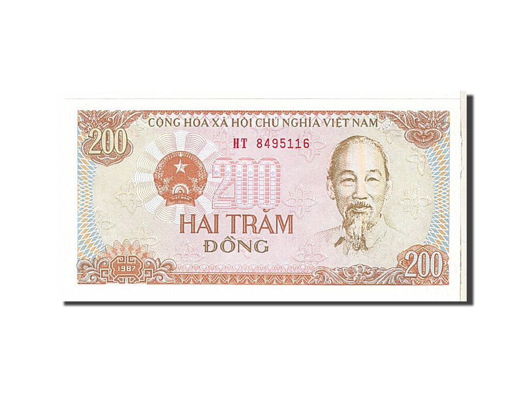 Banknote, Viet Nam, 200 Dông, 1987, KM:100a, UNC(65-70)