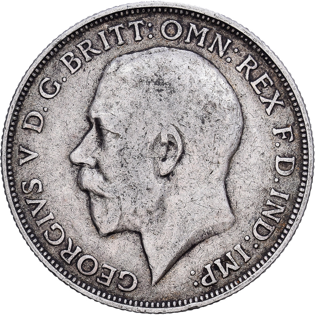 Münze, Großbritannien, George V, Florin, Two Shillings, 1913, SS, Silber