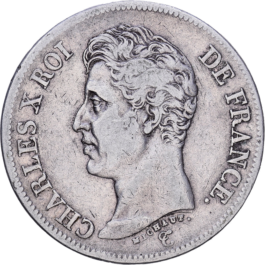 France, Charles X, 5 Francs, 1826, Paris, VF(20-25), Silver, KM:720.1