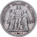 France, 5 Francs, Hercule, 1848, Rouen, Silver, VF(30-35), Gadoury:683, KM:756.1