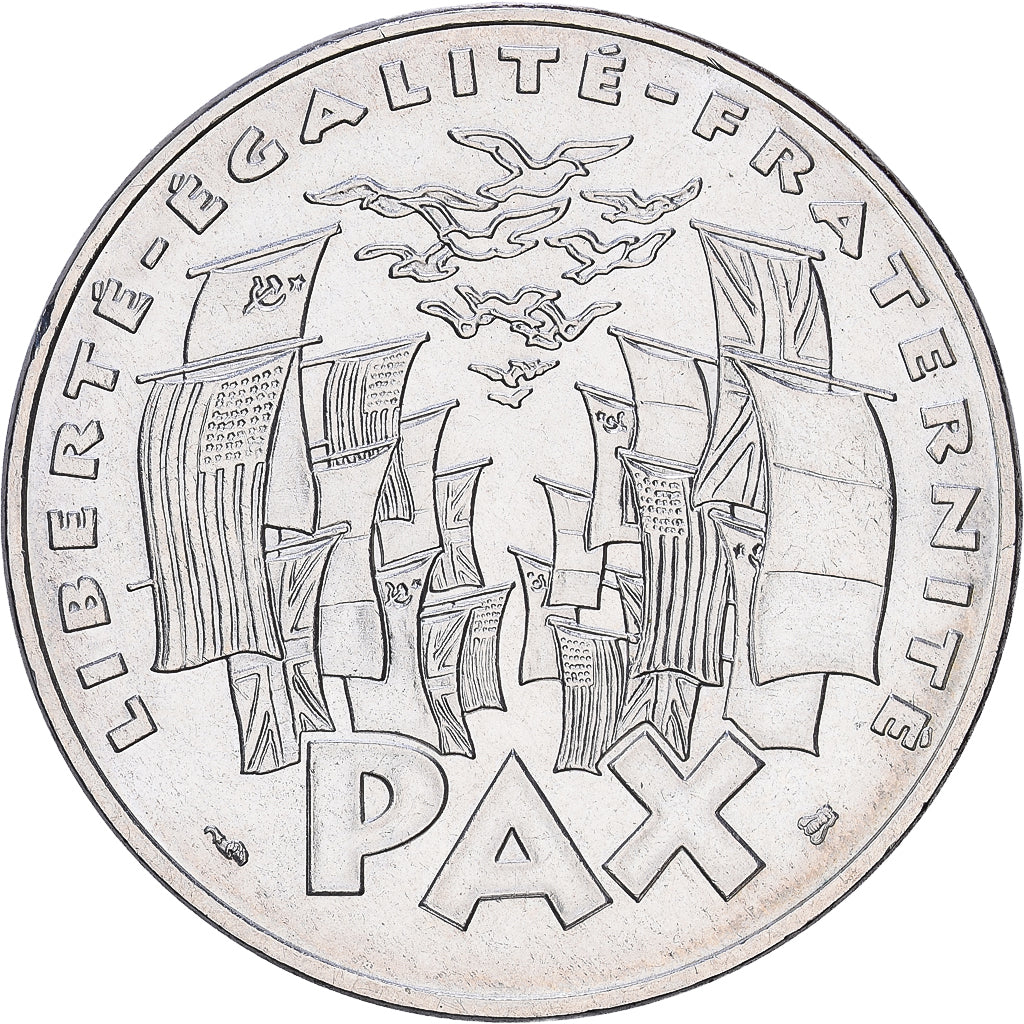 Moneta, Francja, 8 mai 1945, 100 Francs, 1995, Paris, MS(60-62), Srebro