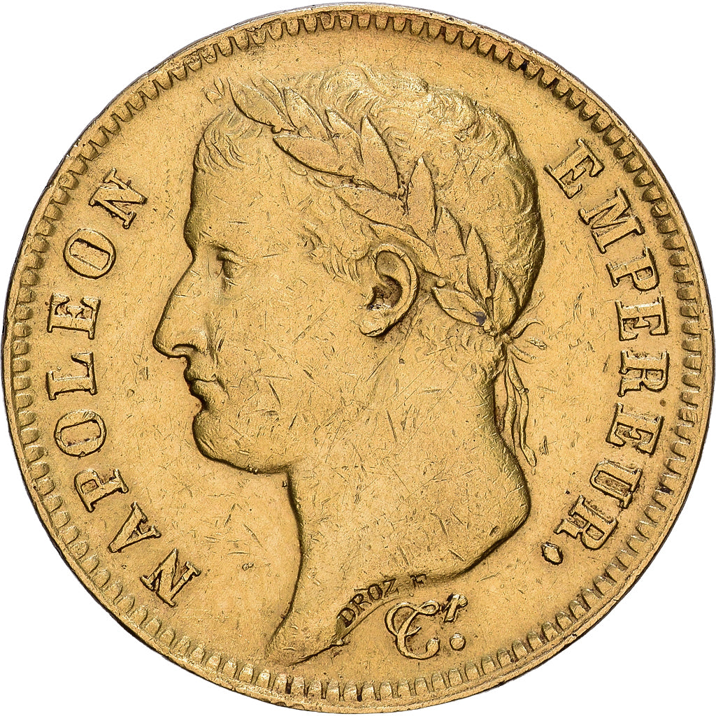 France, Napoleon I, 40 Francs, 1812, Paris, Gold, EF(40-45), Gadoury:1084