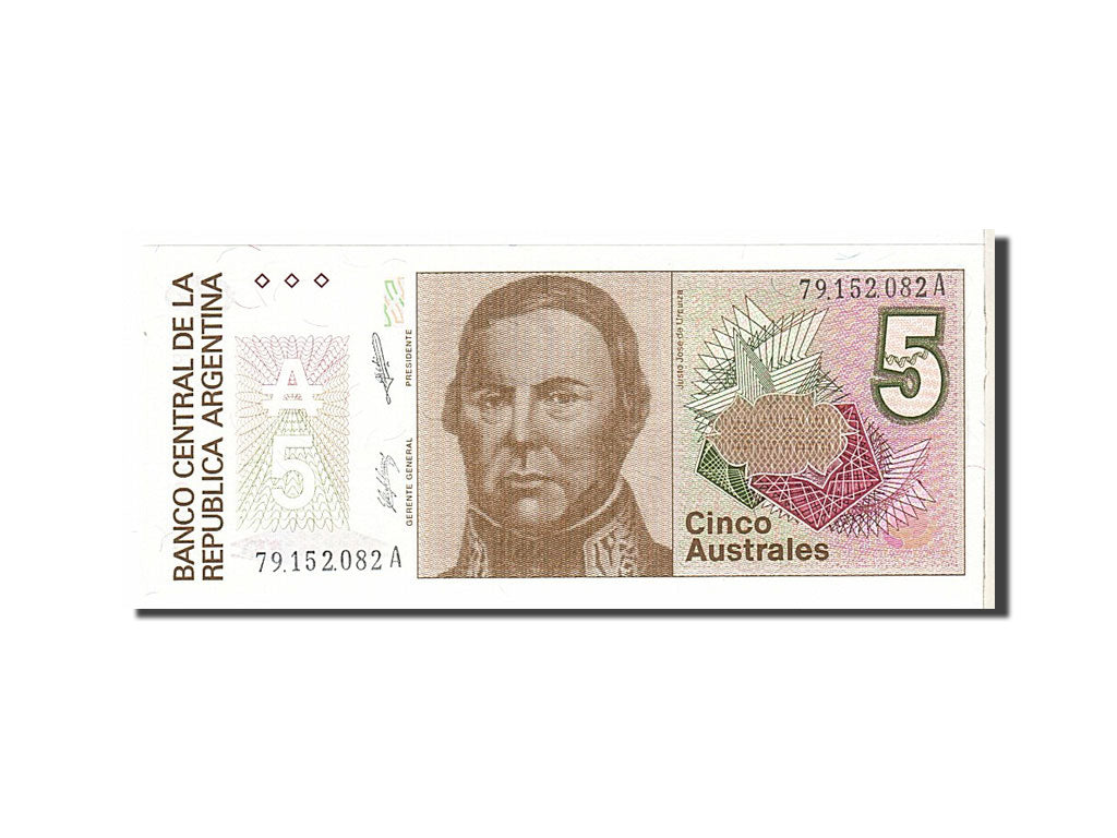 Geldschein, Argentinien, 5 Australes, 1985, KM:324a, UNZ