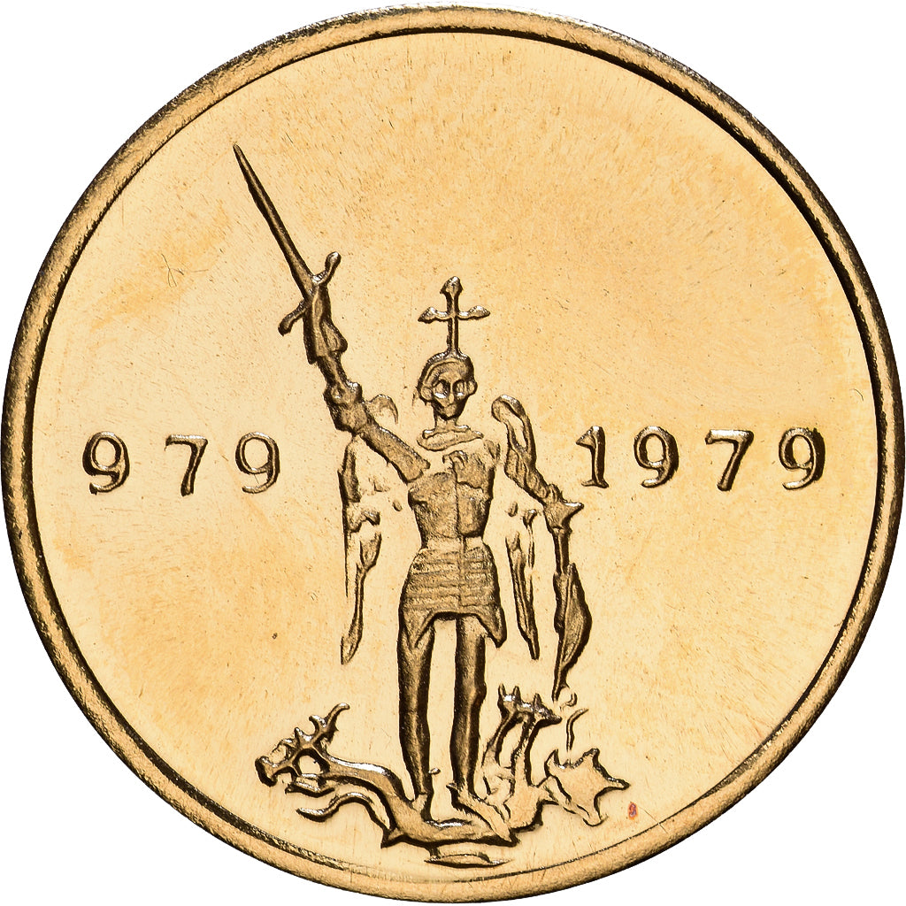 Belgique, Médaille, 1000 ans de Bruxelles, 1979, Or, FDC, Latin