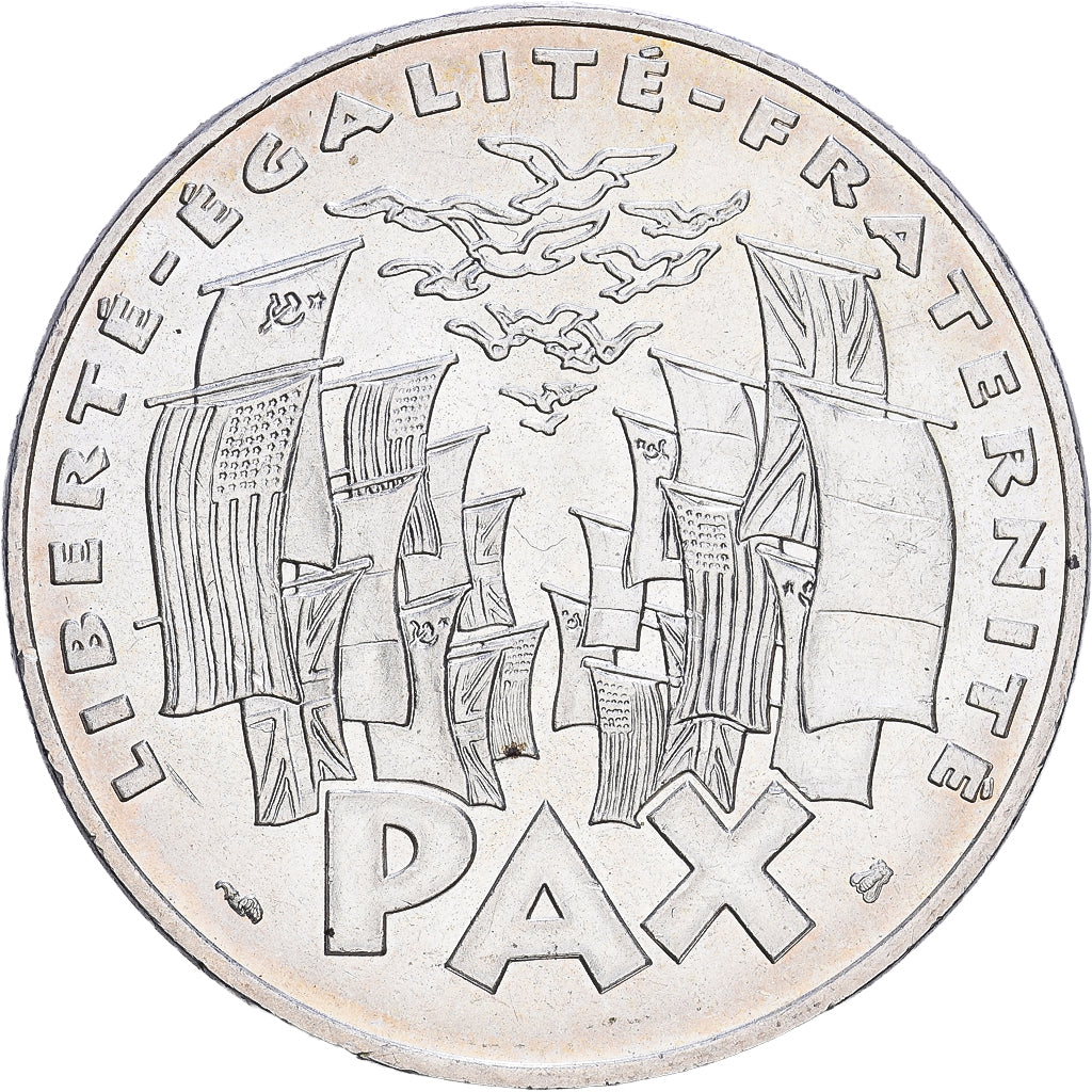 France, 8 mai 1945, 100 Francs, 1995, Paris, AU(50-53), Silver, KM:1116.1