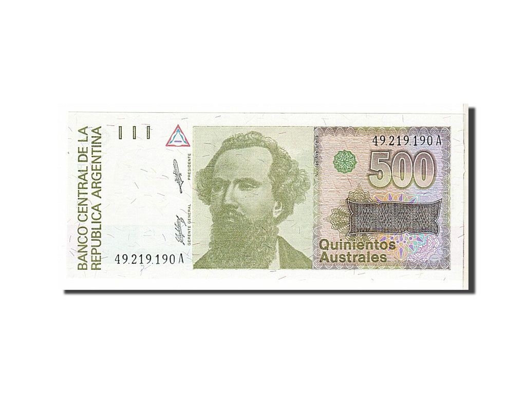 Banknote, Argentina, 500 Australes, 1988, KM:328b, UNC(63)