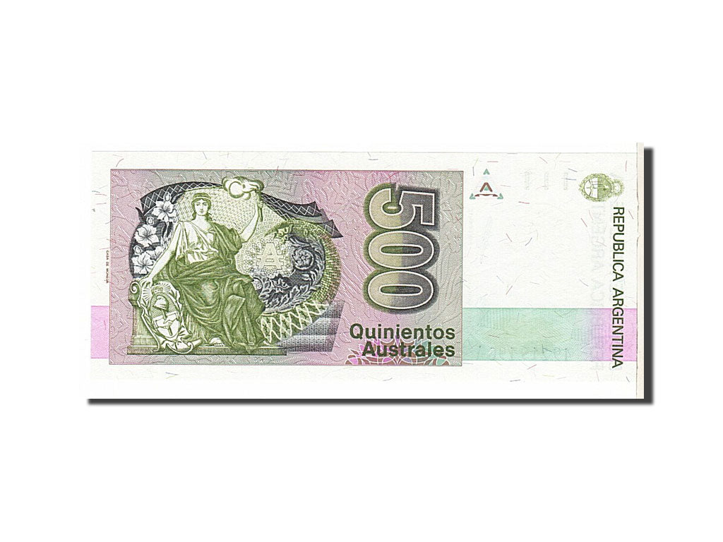 Banknote, Argentina, 500 Australes, 1988, KM:328b, UNC(63)
