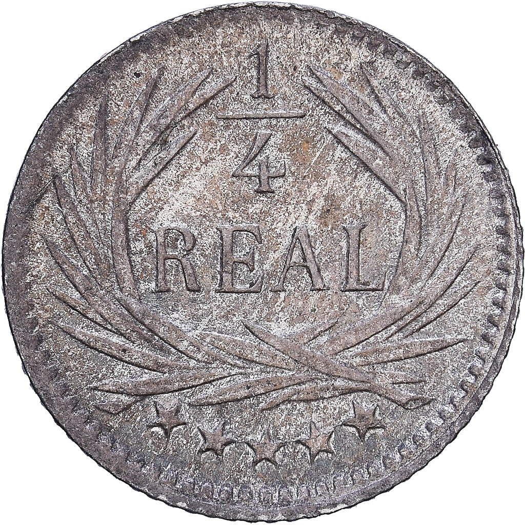 Guatemala, 1/4 Réal, 1897, SPL-, Argento, KM:162