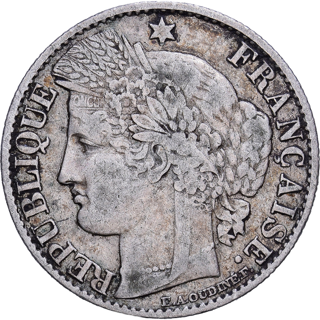 Francia, 50 Centimes, Cérès, 1895, Paris, Argento, MB+, Gadoury:419a, KM:834.1