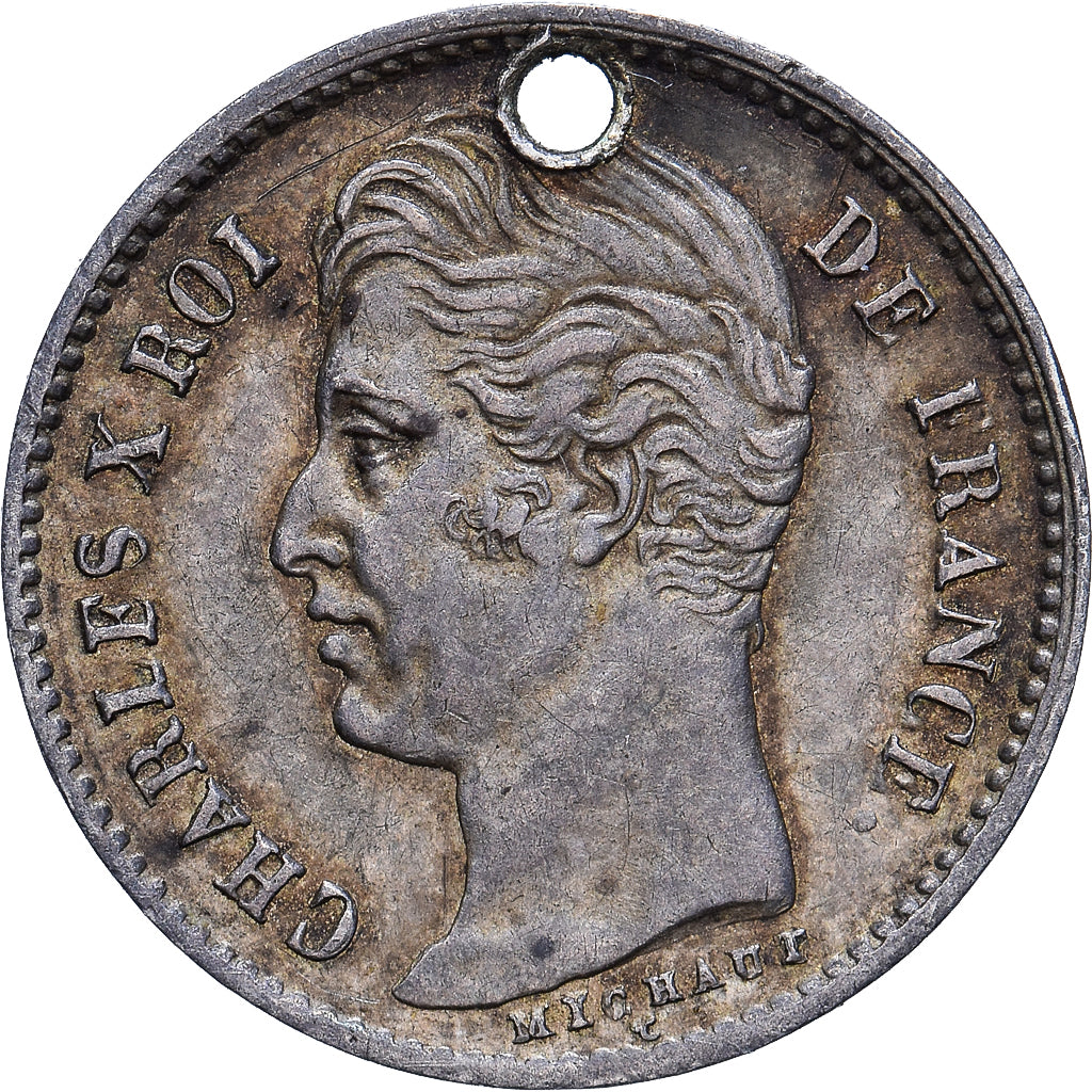 Frankreich, 1/4 Franc, Charles X, 1828, Paris, Silber, SS, Gadoury:353, KM:722.1