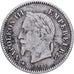 France,Napoleon III,20 Centimes,1867,Paris,VF(30-35),Silver,KM 808.1,Gadoury 309