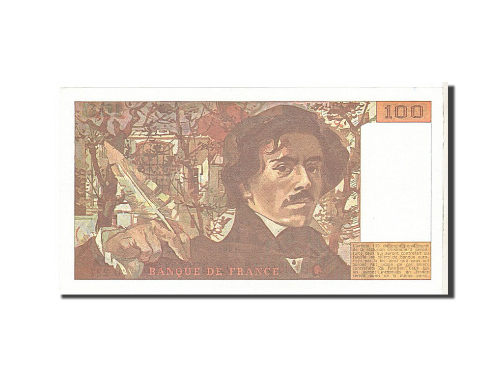 Banknote, France, 100 Francs, 100 F 1978-1995 ''Delacroix'', 1993, UNC(65-70)