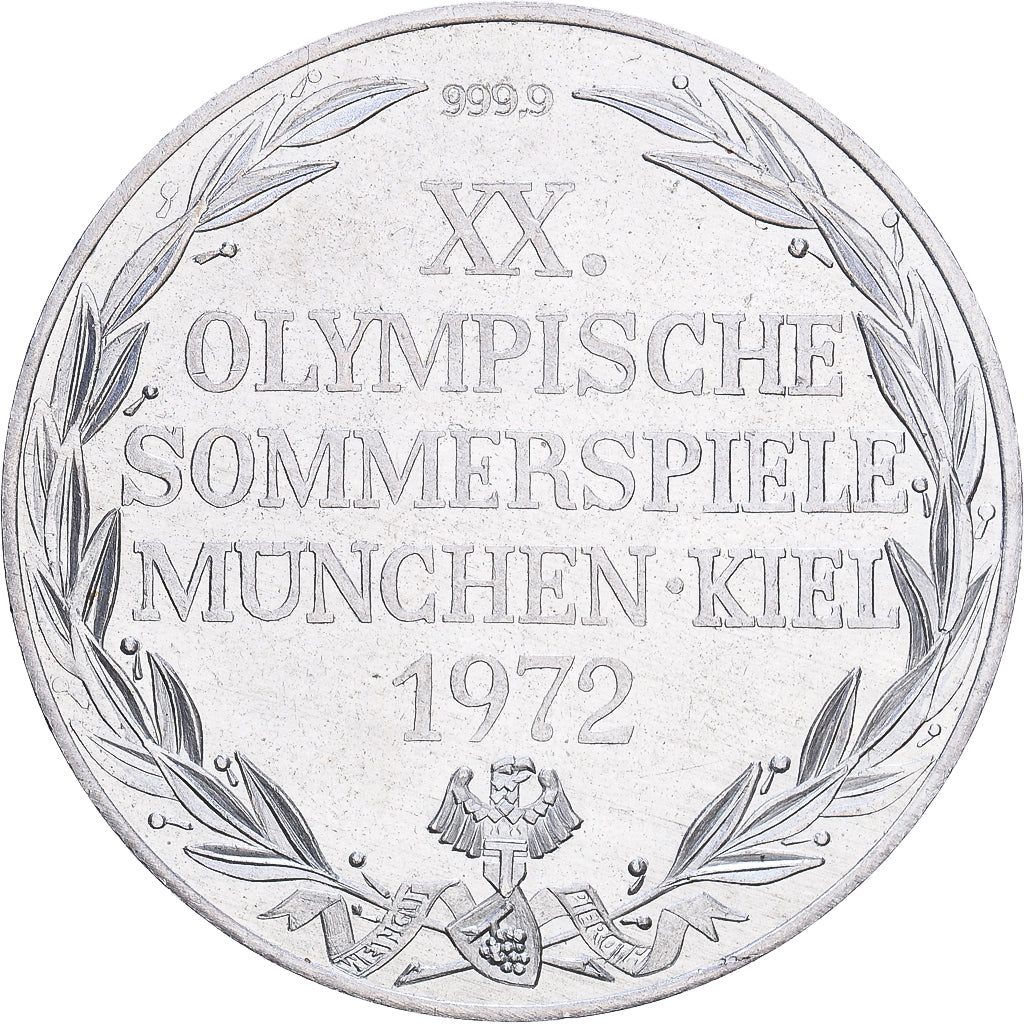 Germany, Token, XXème Jeux Olympiques d'Eté de Munich, 1972, MS(60-62), Silver