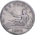 Espanha, Provisional Government, 2 Pesetas, 1870, Madrid, Prata, VF(30-35)