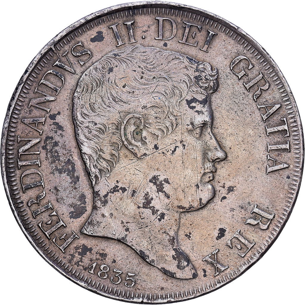 Moneta, DEPARTAMENTY WŁOSKIE, NAPLES, Ferdinando II, 120 Grana, 1835