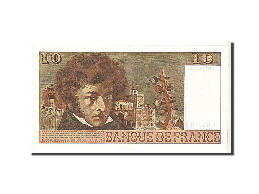 Billet, France, 10 Francs, 10 F 1972-1978 ''Berlioz'', 1973, 1973-12-06, SPL