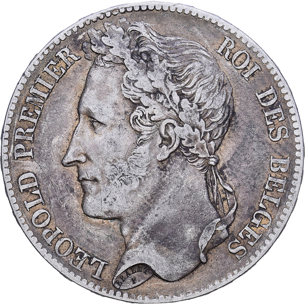 Belgium, Leopold I, 5 Francs, 5 Frank, 1847, Brussels, Silver, EF(40-45), KM:3.2