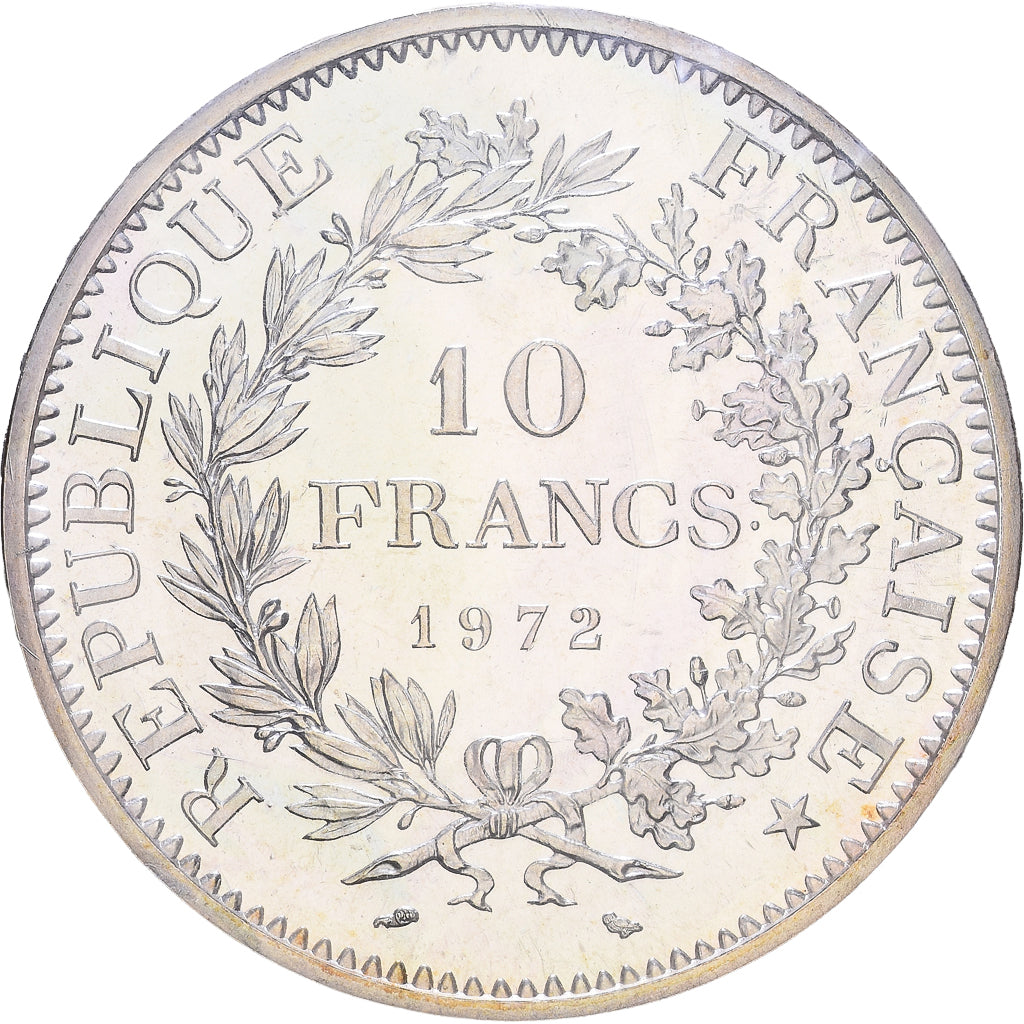 Francia, 10 Francs, Hercule, 1972, Paris, Argento, FDC, Gadoury:813, KM:932