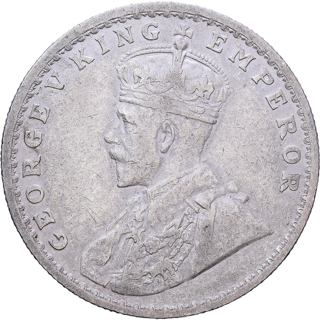 Moneta, INDIE BRYTYJSKIE, George V, Rupee, 1913, EF(40-45), Srebro, KM:524
