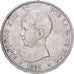 España, Alfonso XIII, 5 Pesetas, 1891, Madrid, Plata, BC+, KM:689
