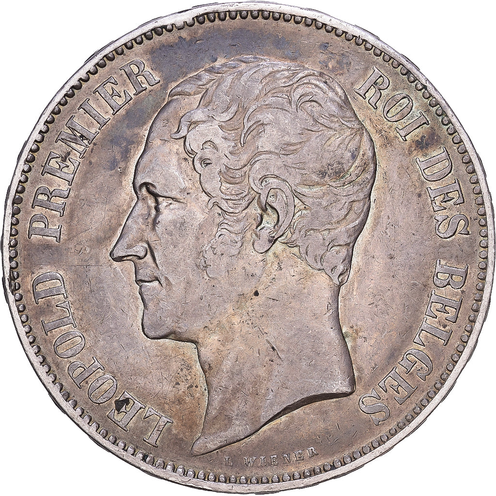 Coin, Belgium, Leopold I, 5 Francs, 1853, EF(40-45), Silver, KM:2.1