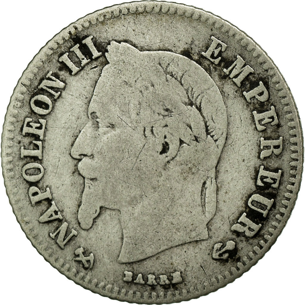 Coin, France, Napoleon III, Napoléon III, 20 Centimes, 1866, Bordeaux
