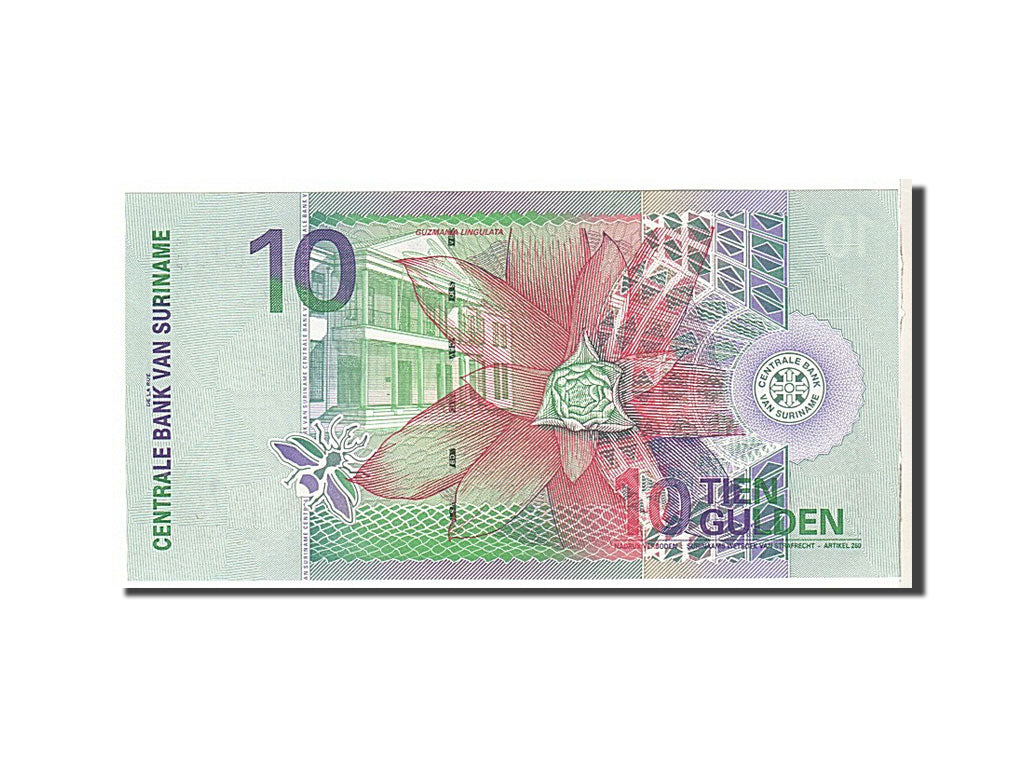 Banknote, Suriname, 10 Gulden, 2000, KM:147, UNC(65-70)