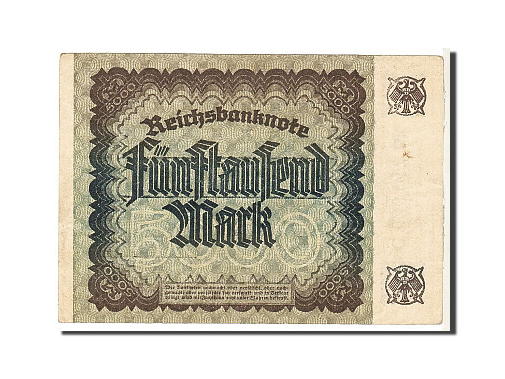 Banconote, Germania, 5000 Mark, 1922, KM:81c, BB