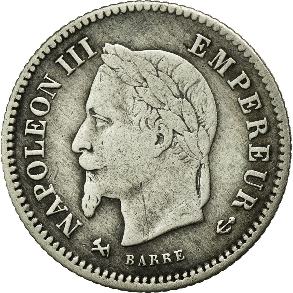Monnaie, France, Napoleon III, Napoléon III, 20 Centimes, 1867, Bordeaux, TB+