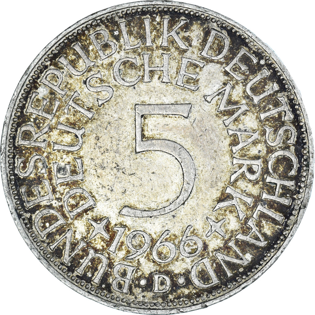 Münze, Bundesrepublik Deutschland, 5 Mark, 1966, Munich, SS, Silber, KM:112.1